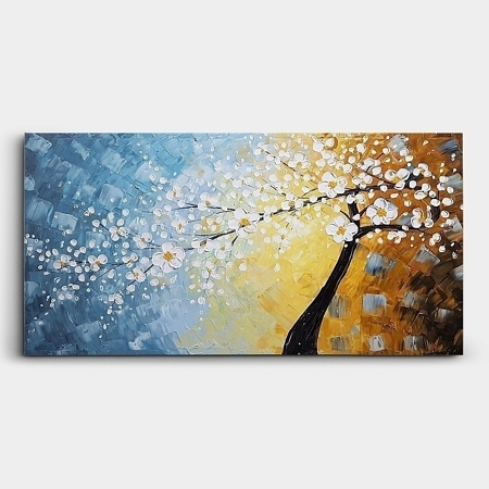 유화 나무 그림 (50X100CM)